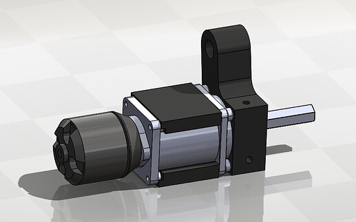 Weapon motor gearbox assembly