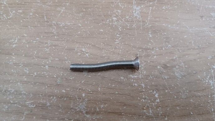 One of the screws for the wrench mount got double bent!